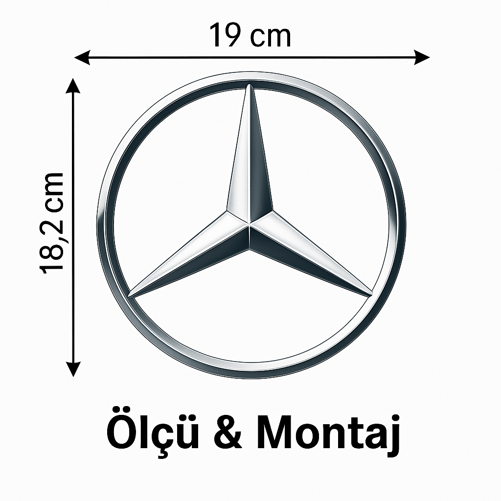 Mercedes 2521 Ön Panjur Yıldızı Arması Logo Amblem 3818170116 Eski Model Uyumlu Parcabase