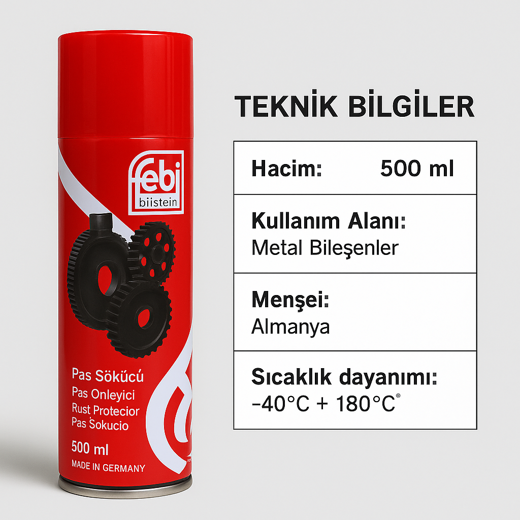 Febi 200002 Pas Sökücü Sprey 500 ML Febi