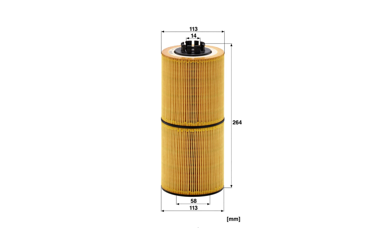 Mann Filter HU12001Z Yağ Filtresi Mercedes Actros Arocs OM471 Euro 6 A4721800109 Mann Filter
